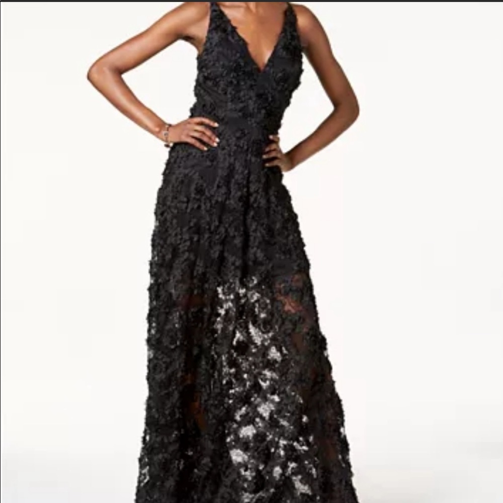 Xscape Floral Lace Gown